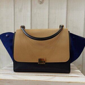 Celine Leather Medium Trapeze